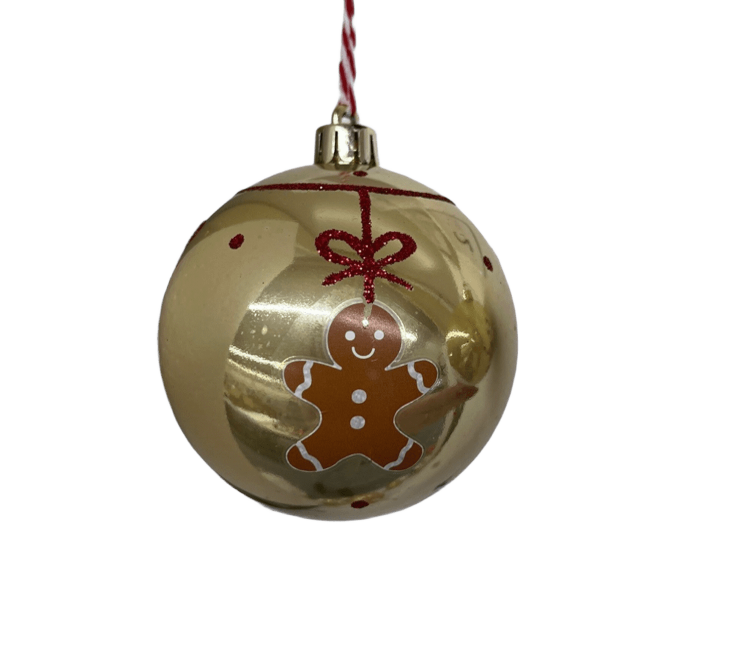 Bombka plastikowa dekorowana piernik 8 cm złoty - Bricomarche.pl Bombka plastikowa dekorowana piernik 8 cm złoty - Bricomarche.pl