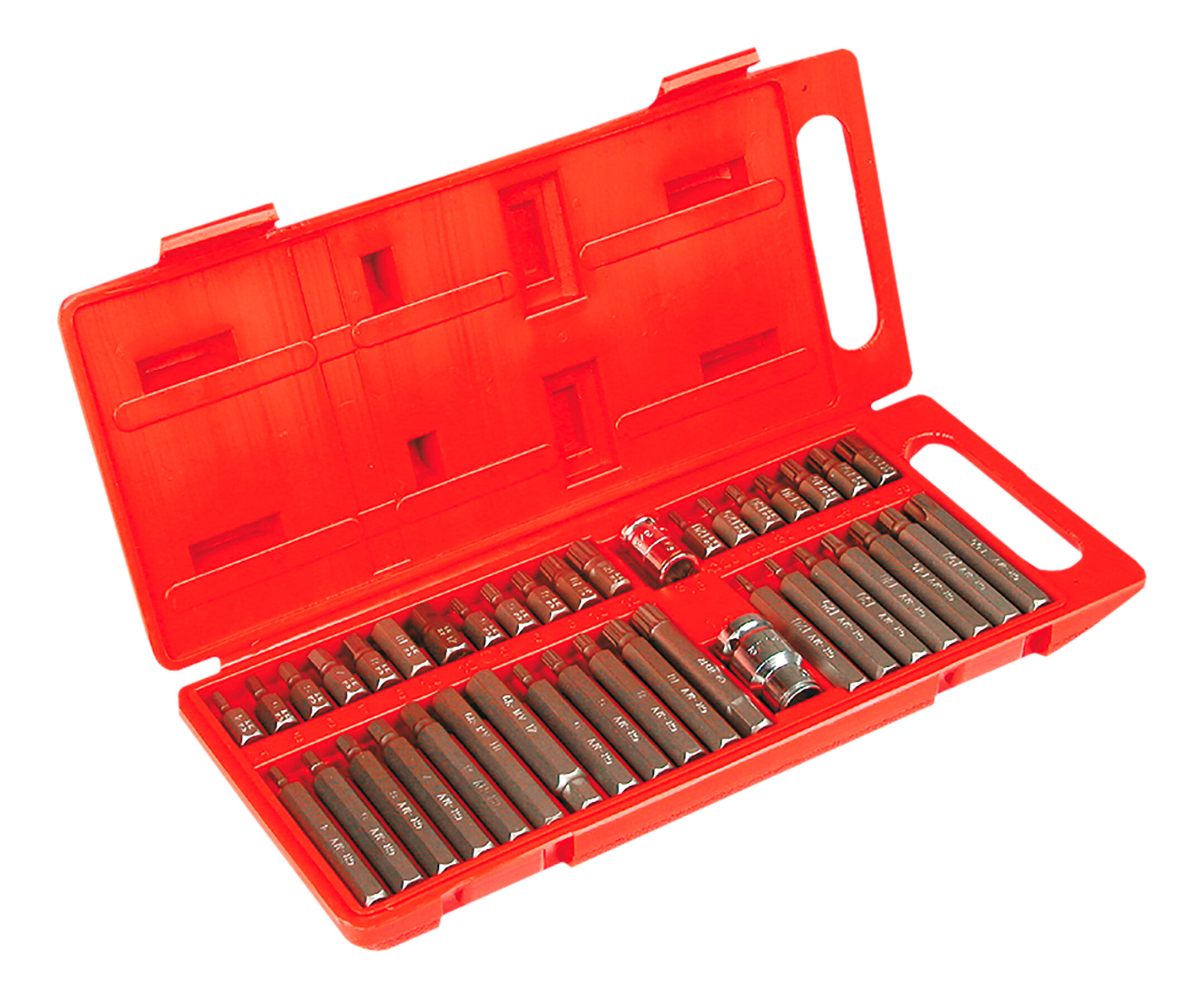 Końcówka wkrętakowa Spline, Torx, sześciokątne, zestaw 40 sztuk