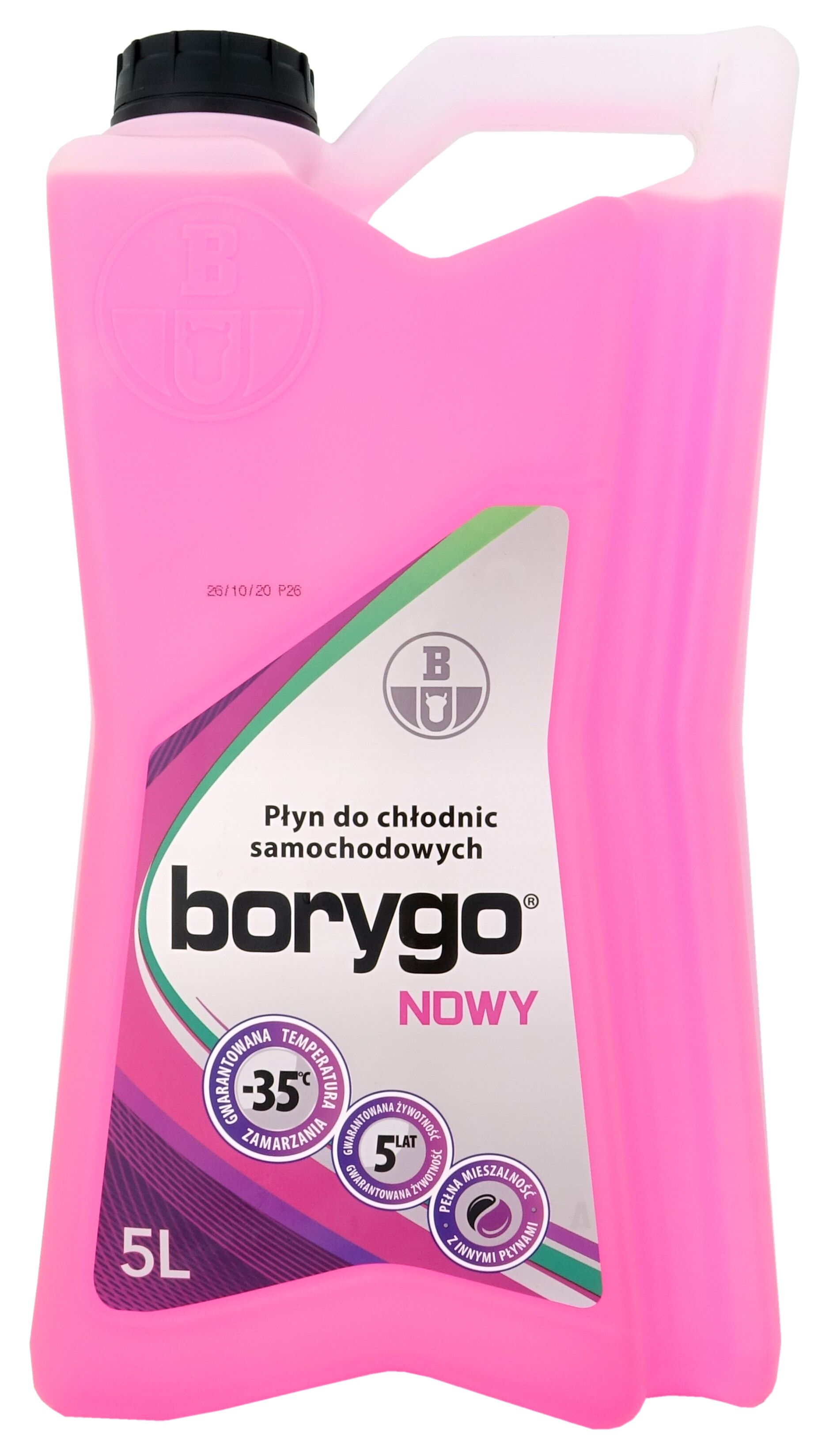 Płyn chłodniczy BORYGO różowy, NOWY 5 l, Boryszew - sklep Bricomarche.pl