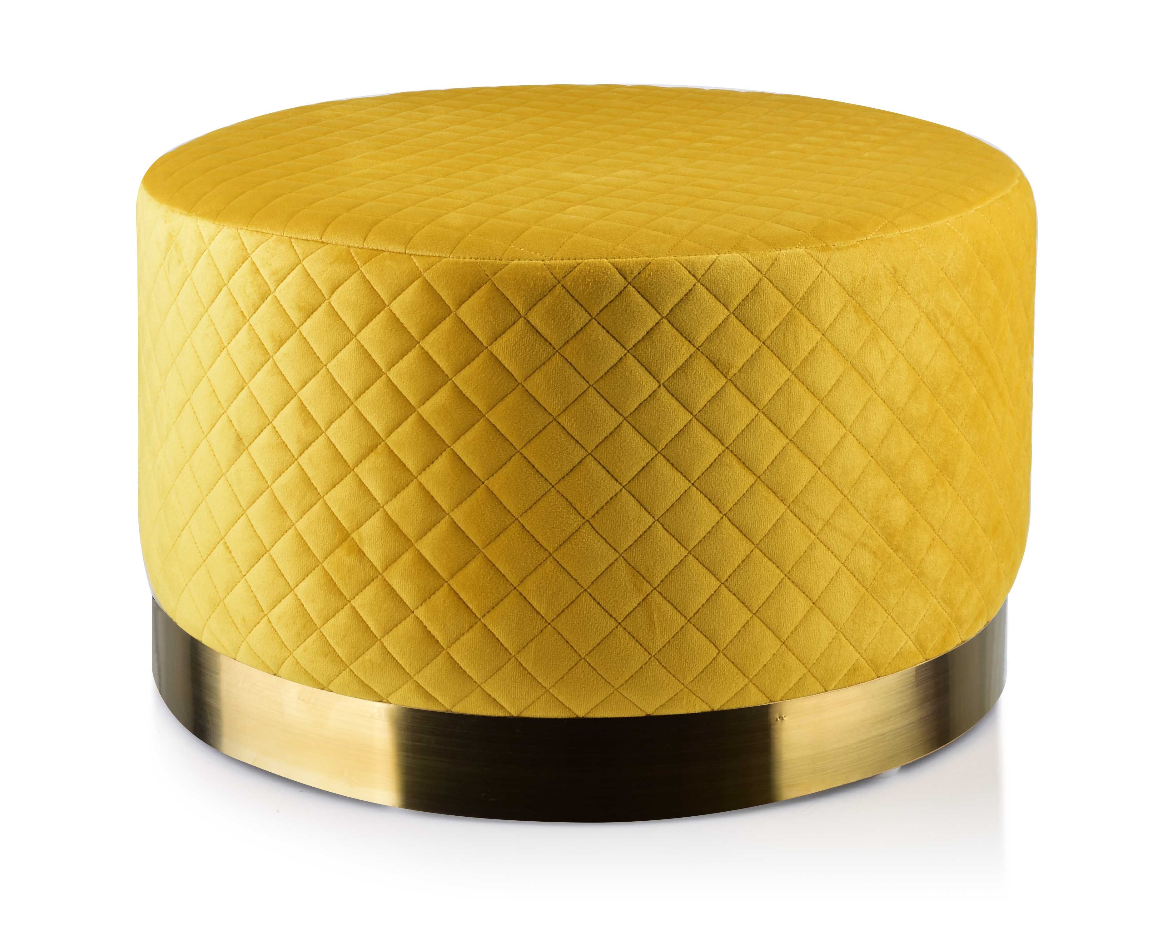 Pufa LAMBERT 50 x 30 cm żółty - Bricomarche.pl