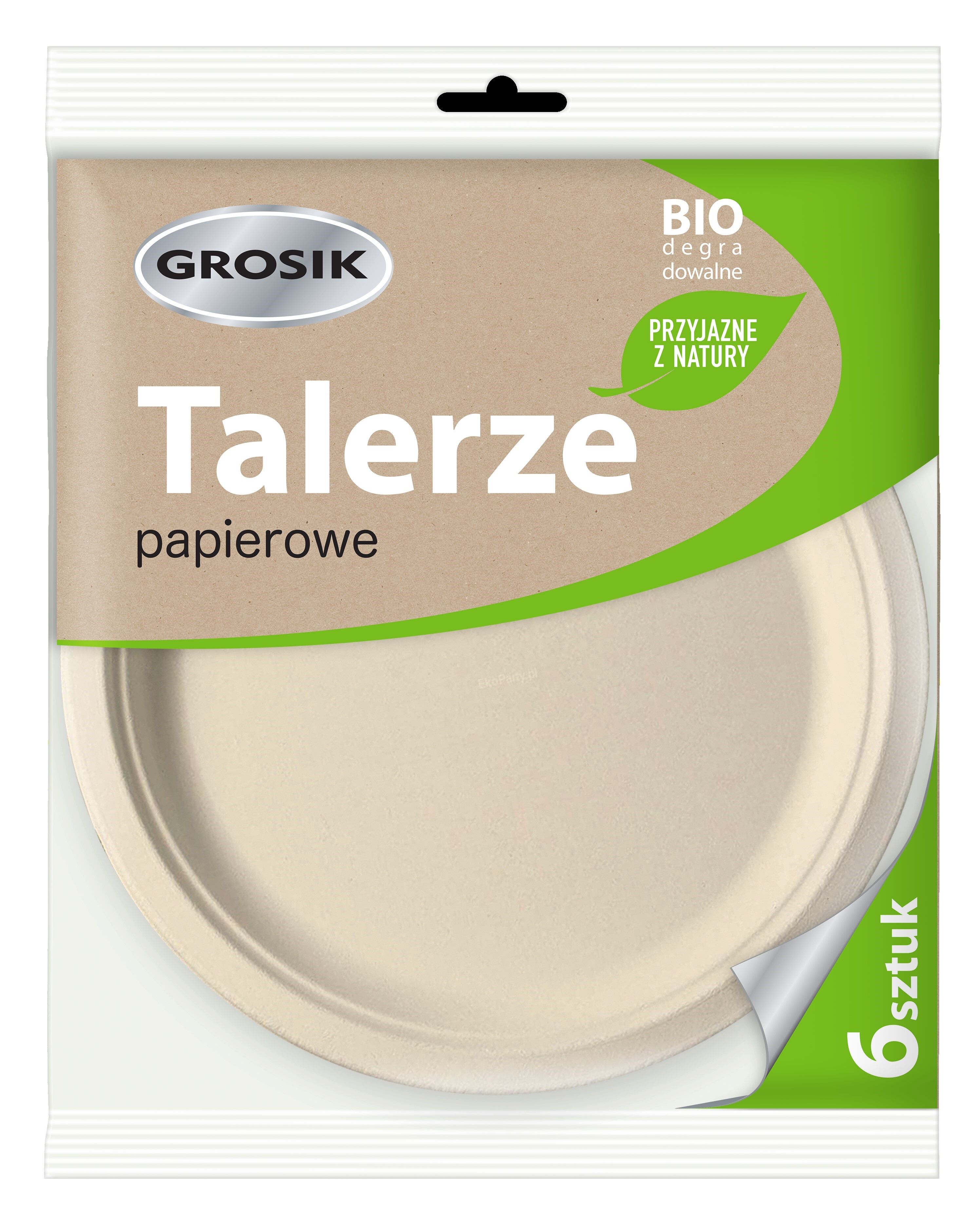 Talerze eko 6 sztuk GROSIK - Bricomarche.pl