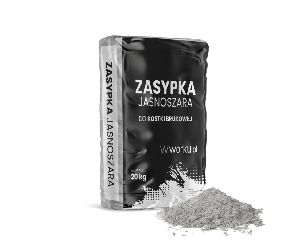 Zasypka jasnoszara do kostki brukowej 20 kg
