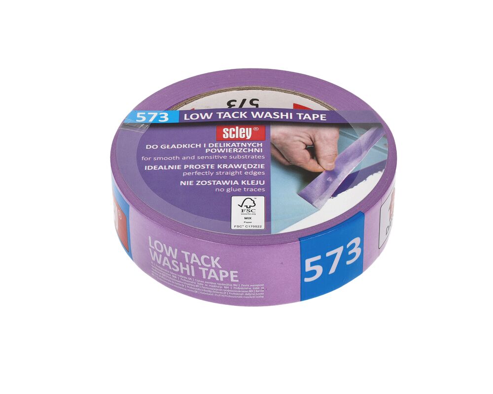 Taśma malarska delikatna 30 mm x 33 m *573 14 dni FSC Scley