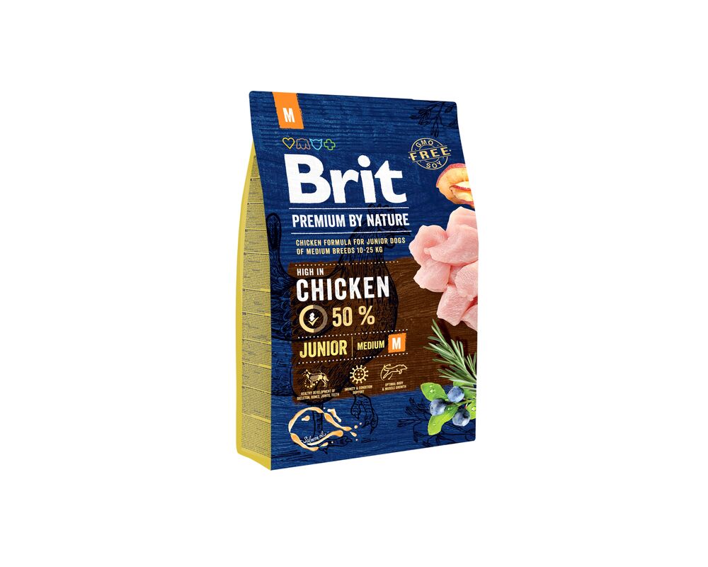 Karma sucha dla psa PREMIUM BY NATURE Junior M 3 kg Brit