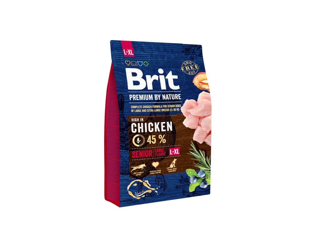Karma sucha dla psa PREMIUM BY NATURE Senior L+XL 3 kg Brit