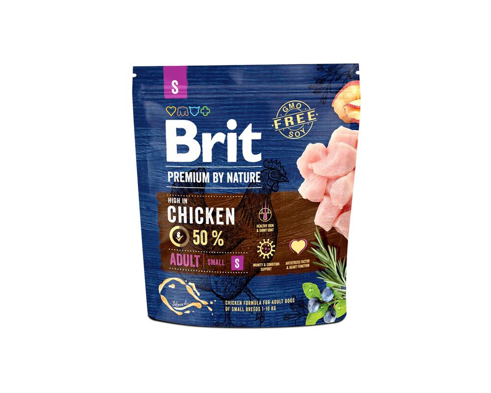 Karma sucha dla psa PREMIUM BY NATURE Adult S 1 kg Brit