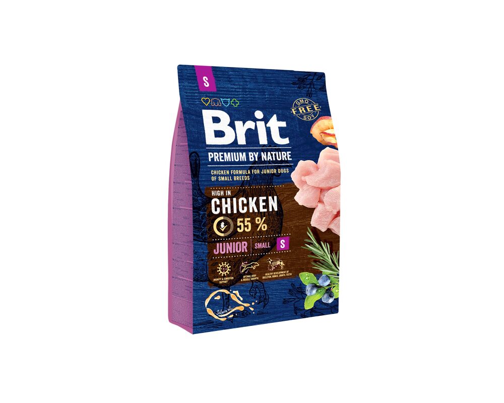 Karma sucha dla psa PREMIUM BY NATURE Junior S 3 kg Brit