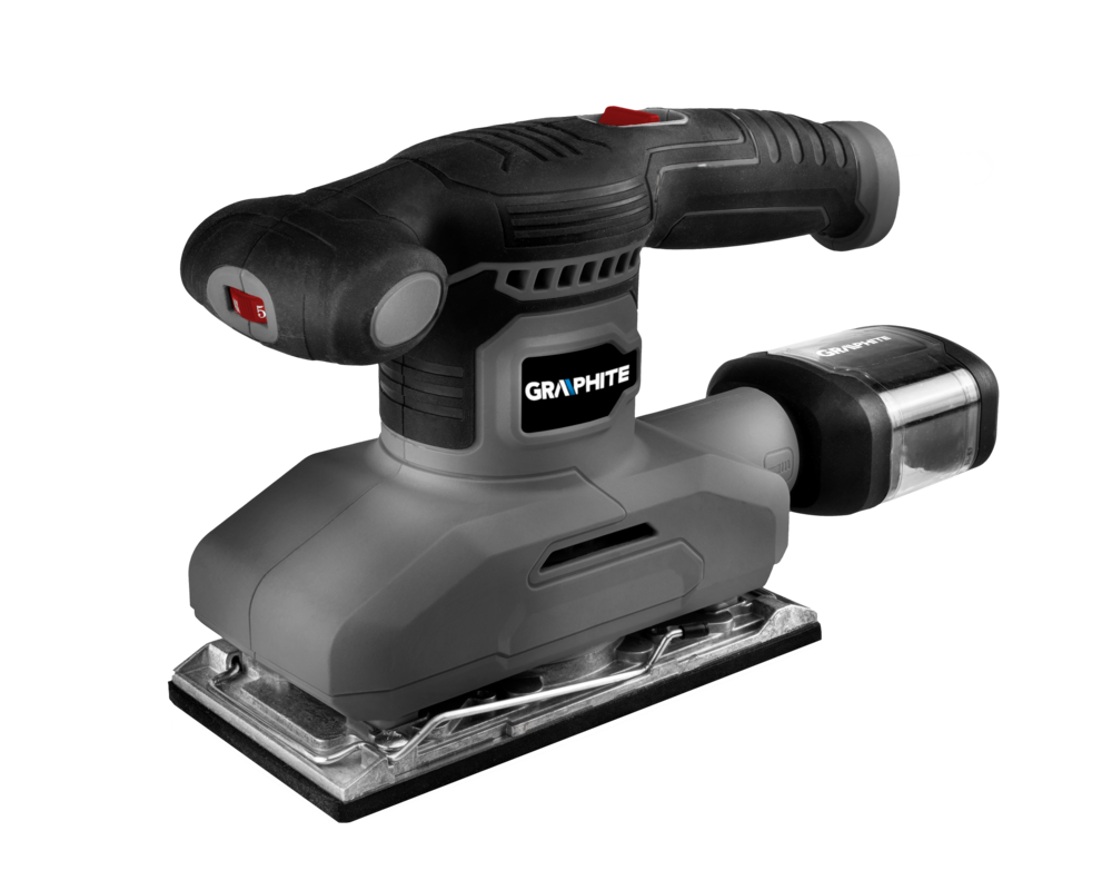 Szlifierka oscylacyjna 260W, stopa 90 x 187 mm marki GRAPHITE