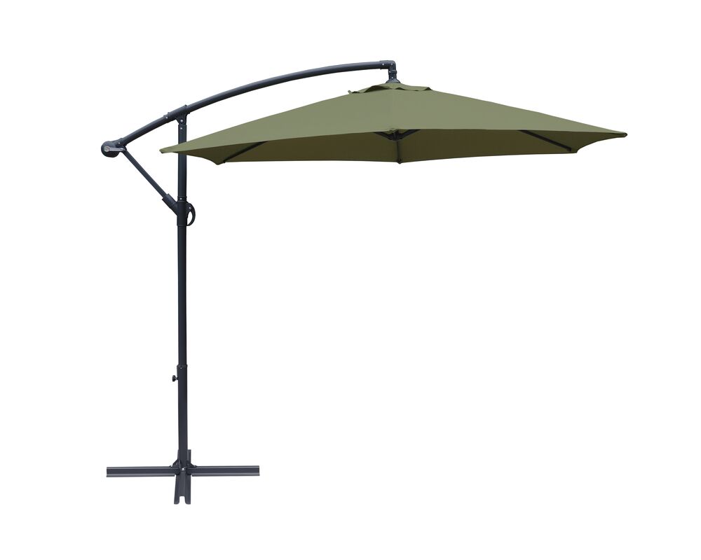 Parasol ogrodowy boczny oliwkowy 270 cm