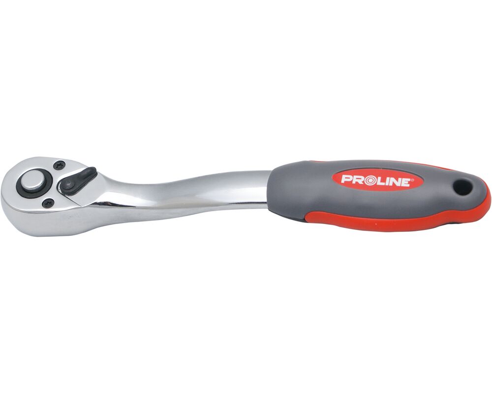 Grzechotka CV 1/2" l = 250 mm przełącznik klawiszowy rękojeść odgięta PROLINE