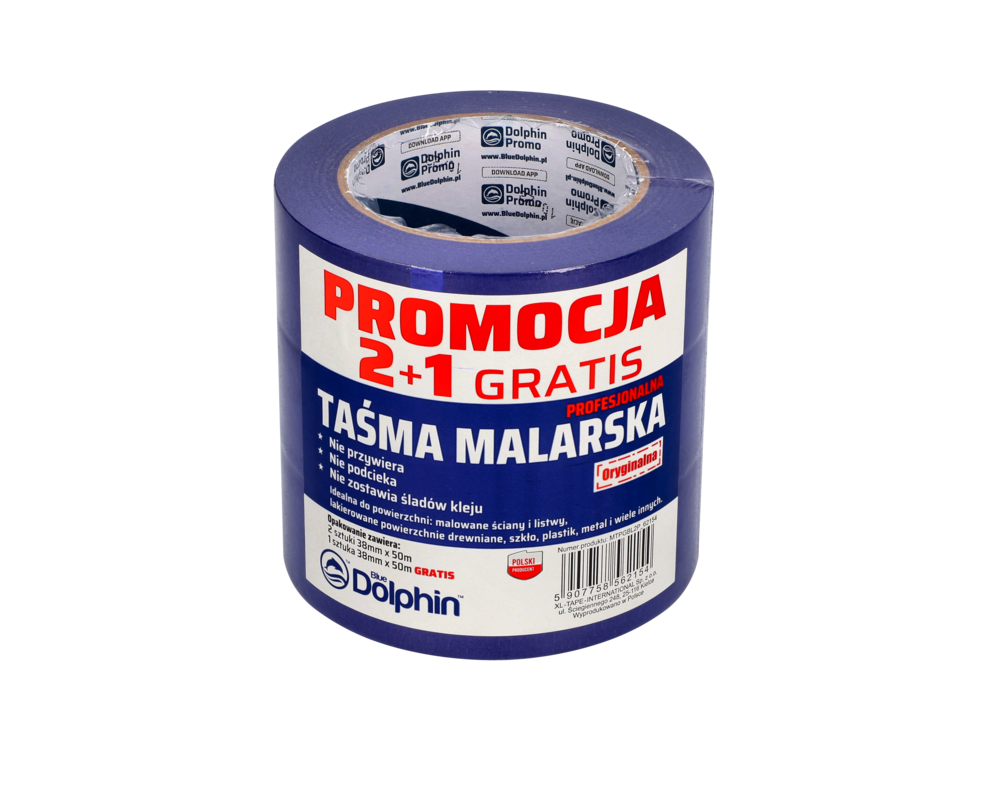 Taśma malarska MT-PG 38 mm x 50 m 3 sztuki