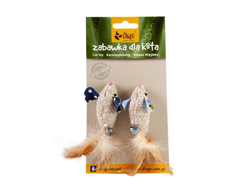 Myszki Eco lniane 2 sztuki Dingo