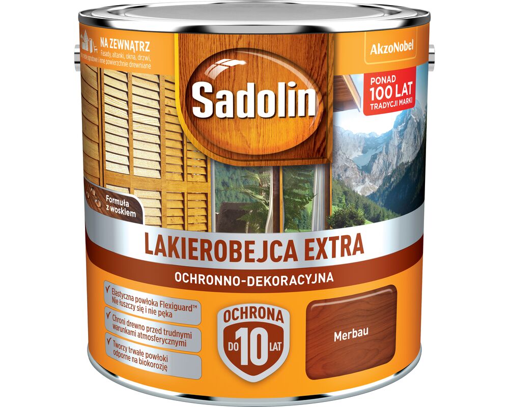 Lakierobejca Ochronno-Dekoracyjna Extra Merbau 2,5 l Sadolin
