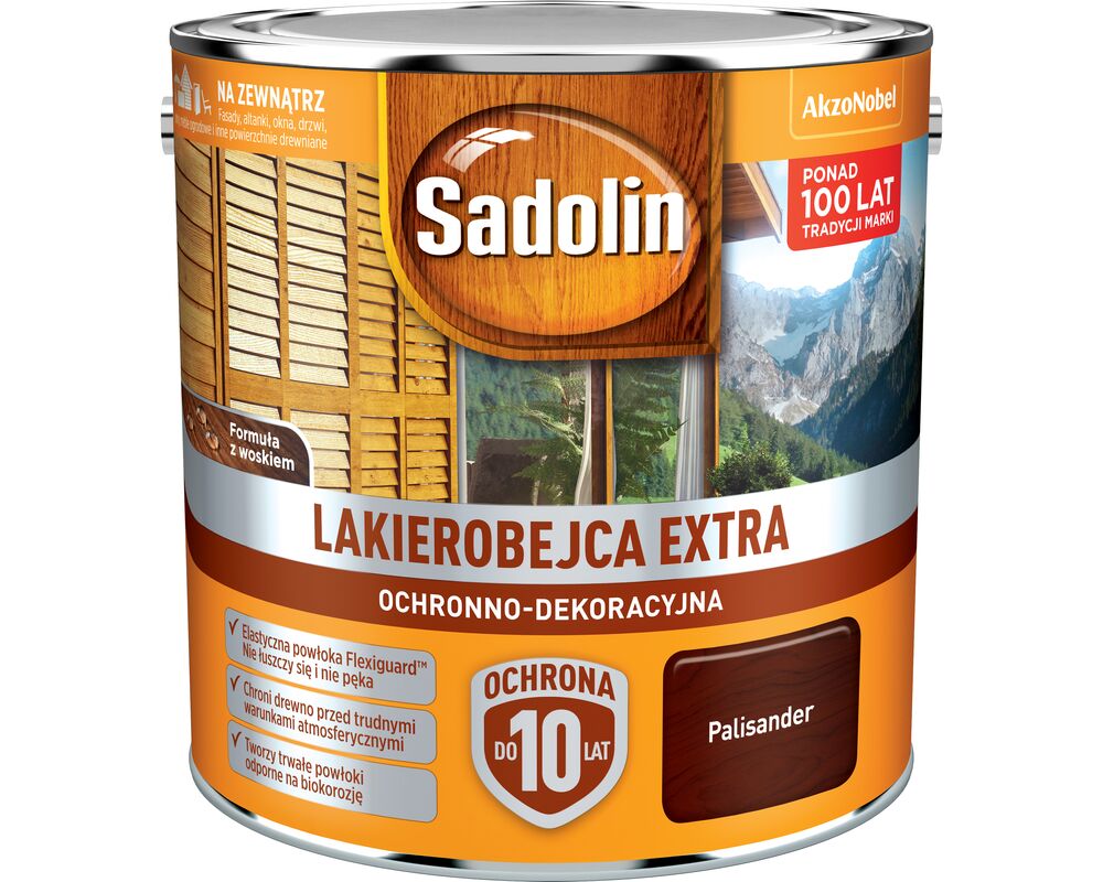 Lakierobejca Ochronno-Dekoracyjna Extra Palisander 2,5 l Sadolin