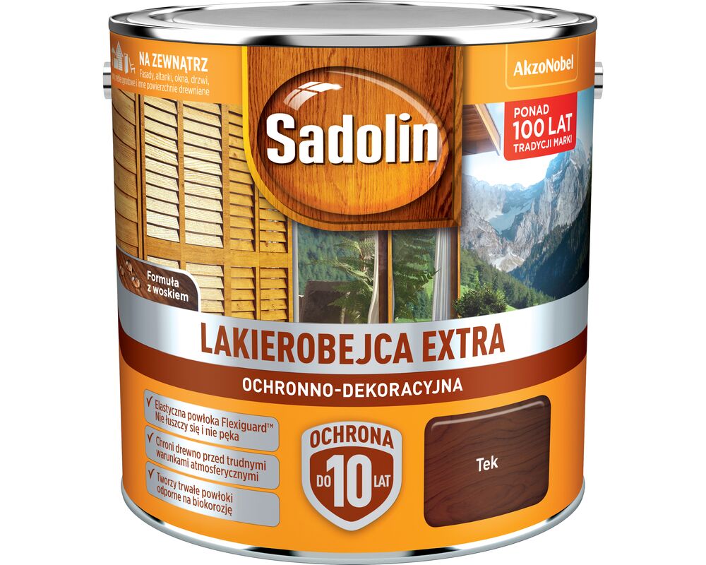 Lakierobejca Ochronno-Dekoracyjna Extra Tek 2,5 l Sadolin