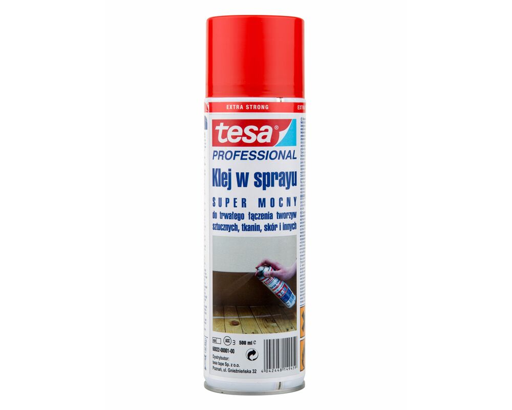 Klej w spray'u 500 ml, bardzo mocny, tesa