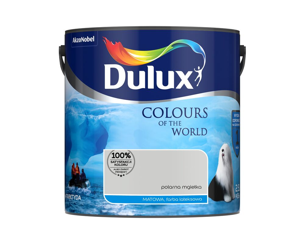 Farba lateksowa Kolory Świata polarna mgiełka 2,5 l Dulux