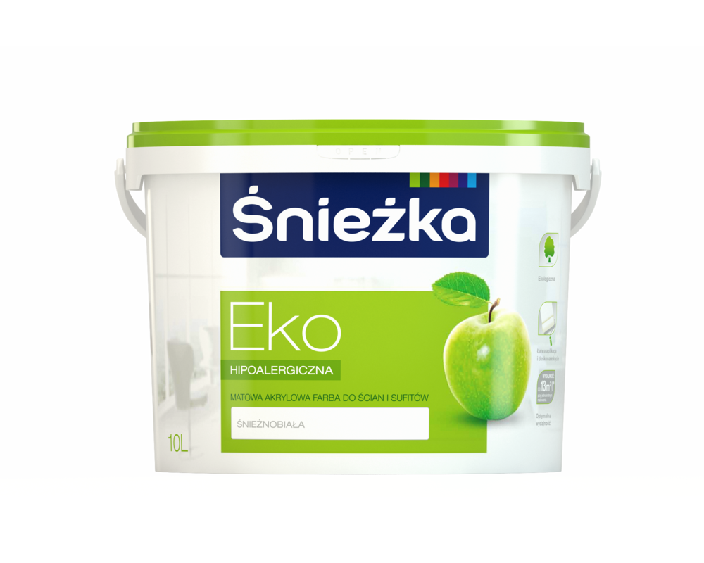 Farba emulsyjna EKO biała 10 l Śnieżka