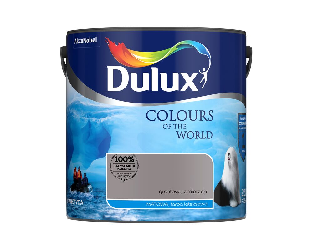 Farba lateksowa Kolory Świata grafitowy zmierzch 2,5 l Dulux