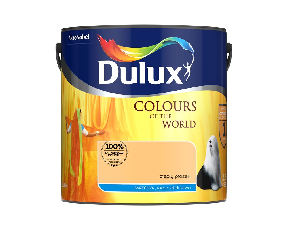Farba lateksowa Kolory Świata ciepły piasek 2,5 l Dulux