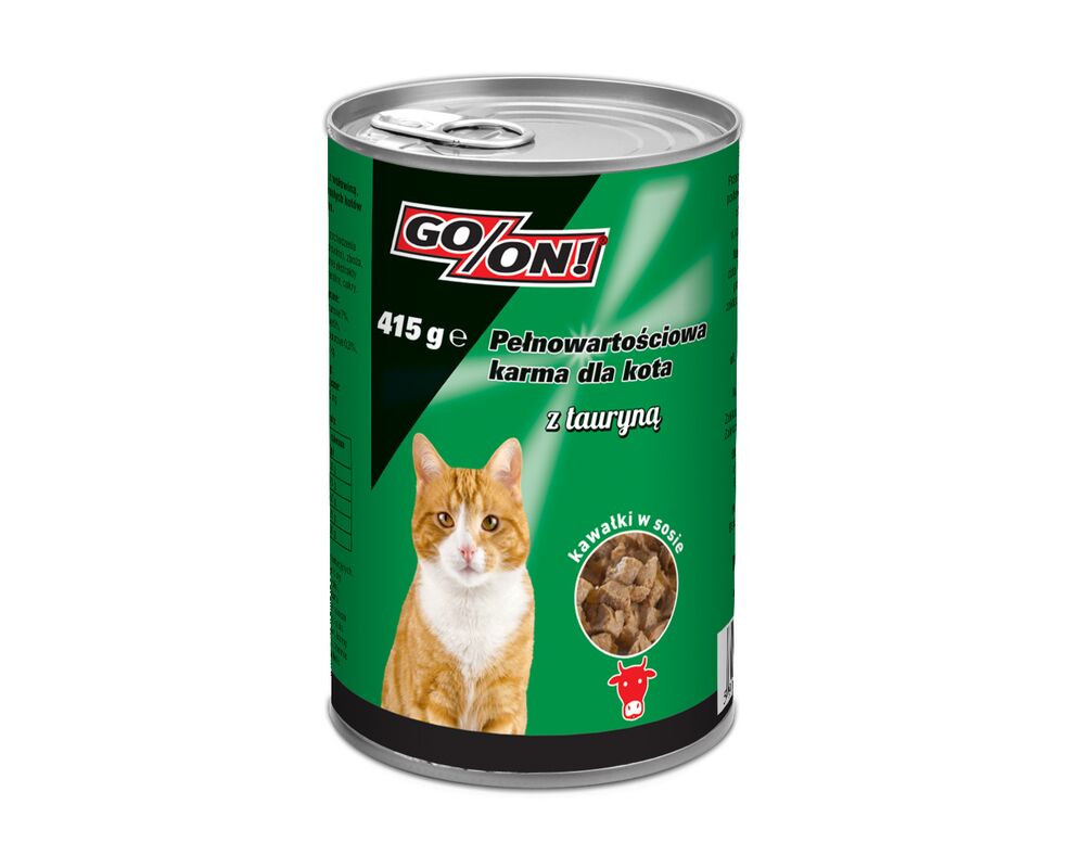 Karma dla kota z wołowiną w sosie 415 g GO/ON!