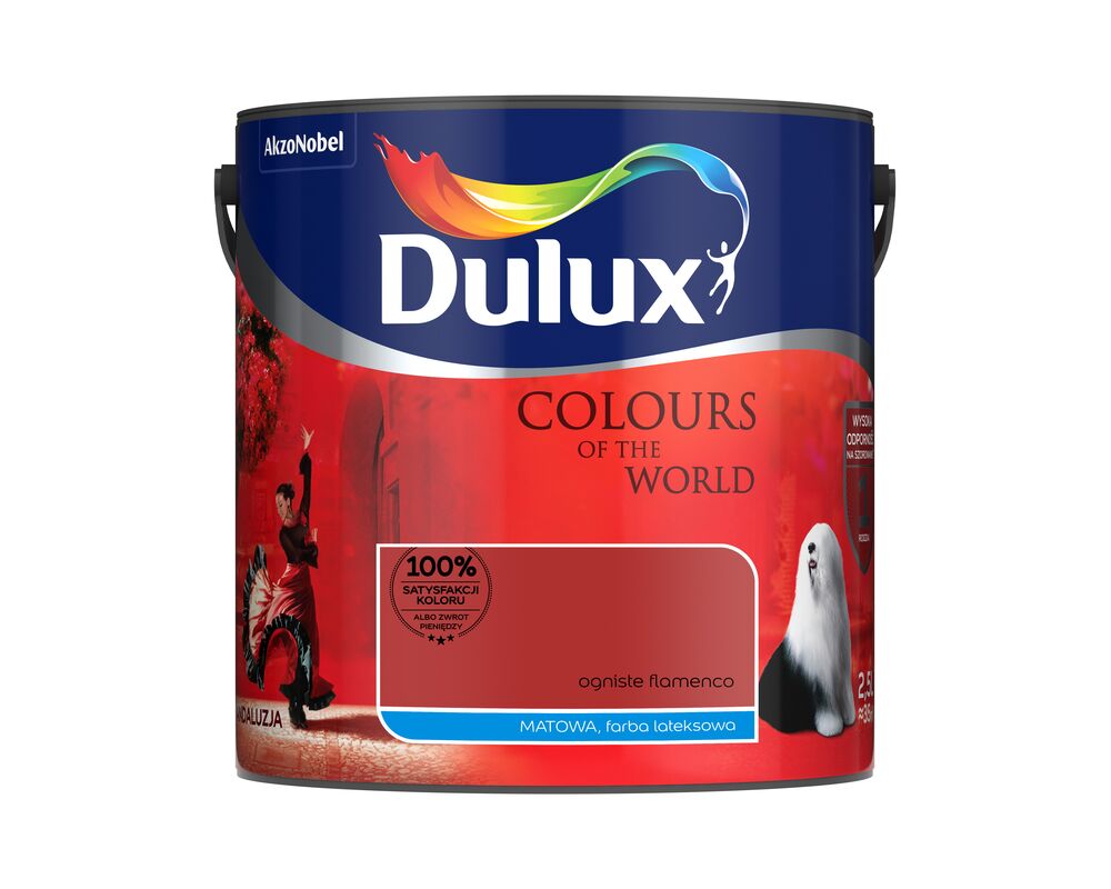 Farba lateksowa Kolory Świata ogniste flamenco 2,5 l Dulux
