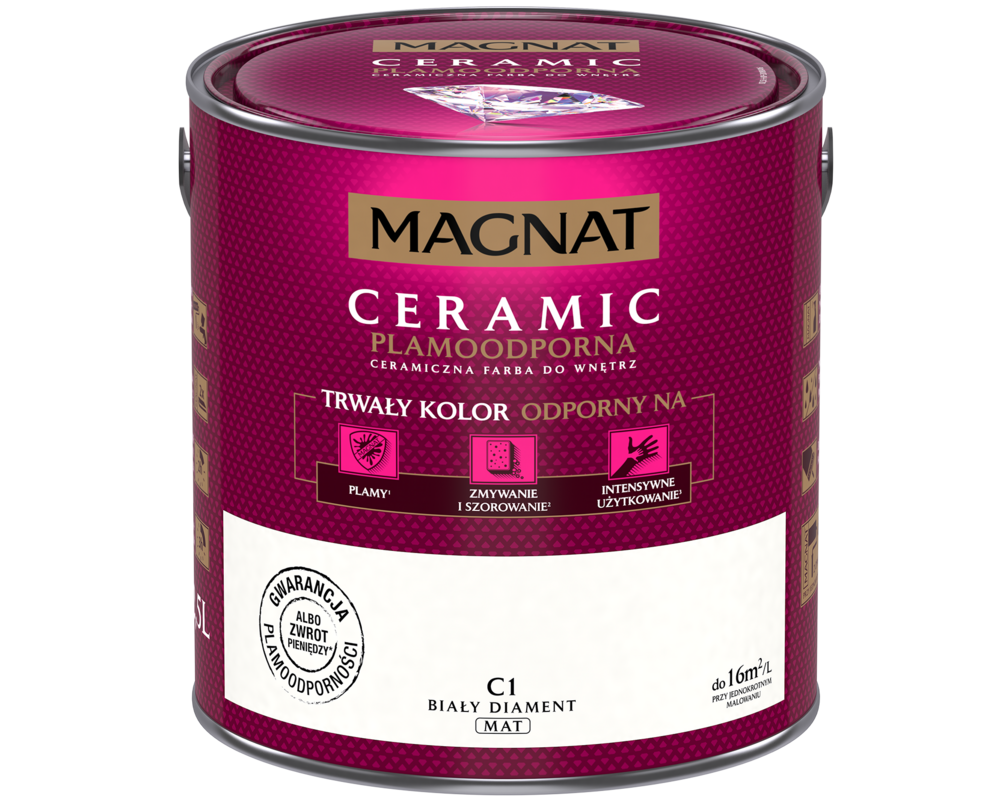 Farba ceramiczna biały diament C1 2,5 l Magnat