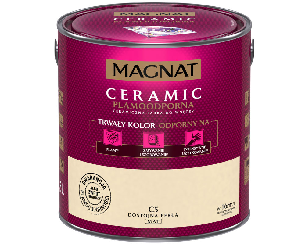 Farba ceramiczna dostojna perła C5 2,5 l Magnat