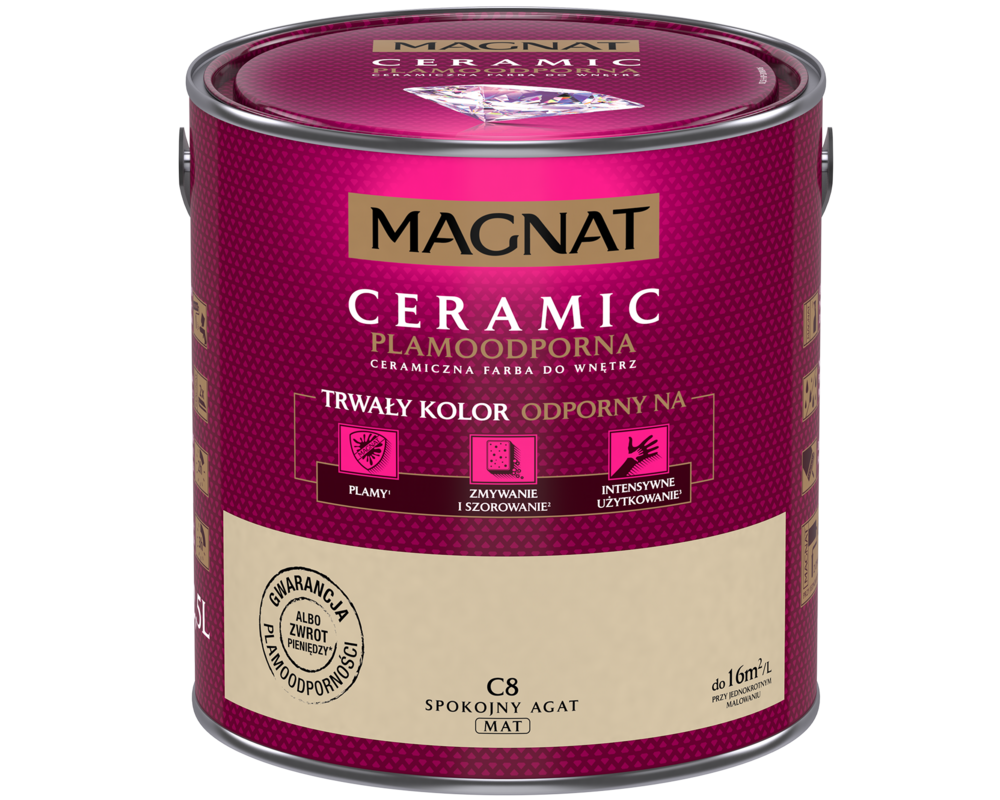 Farba ceramiczna spokojny agat C8 2,5 l Magnat