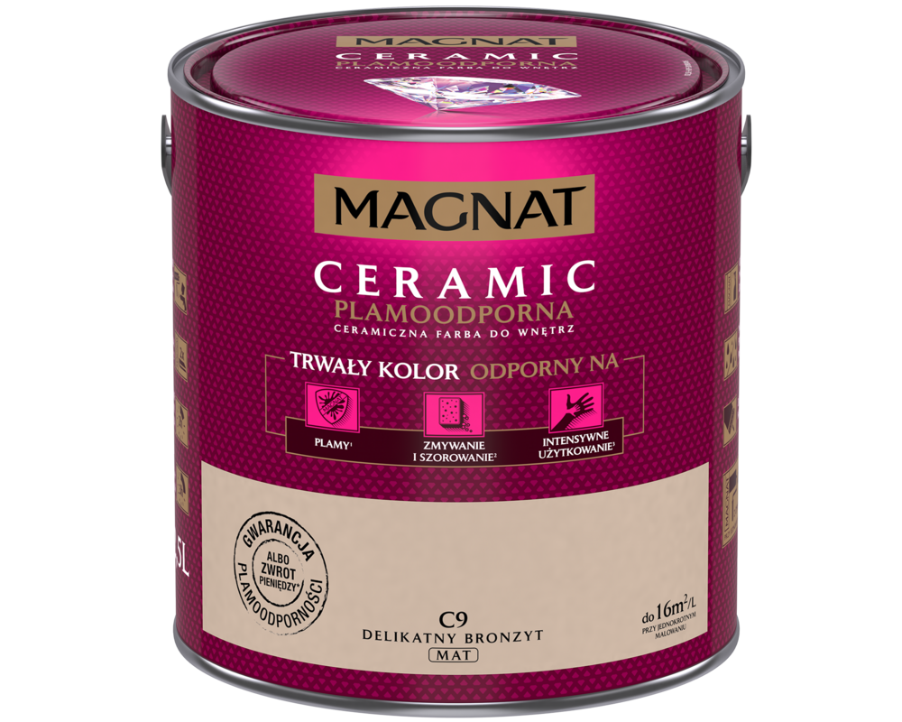 Farba ceramiczna delikatny bronzyt C9 2,5 l Magnat