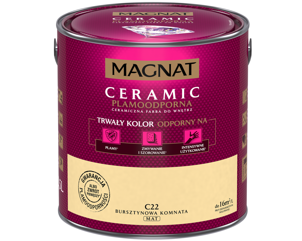 Farba ceramiczna MAGNAT Ceramic bursztynowa komnata C22 2,5 l