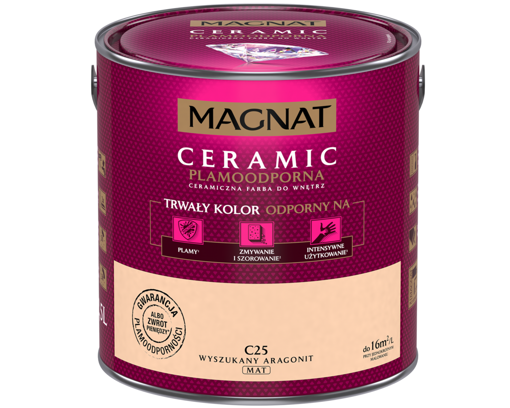 Farba ceramiczna wyszukany aragonit C25 2,5 l Magnat