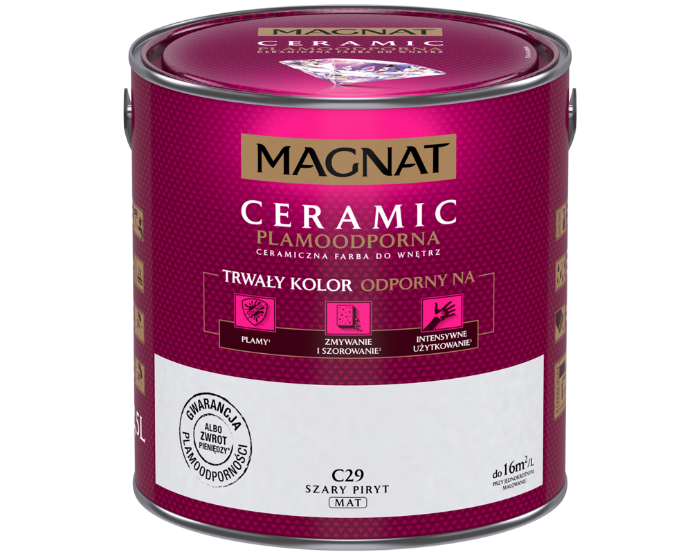 Farba ceramiczna szary piryt C29 2,5 l Magnat