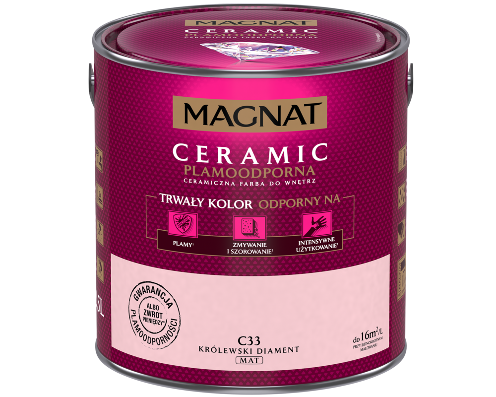 Farba ceramiczna królewski diament C33 2,5 l Magnat