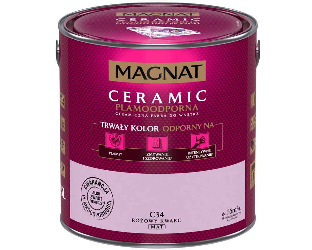 Farba ceramiczna różowy kwarc C34 2,5 l Magnat