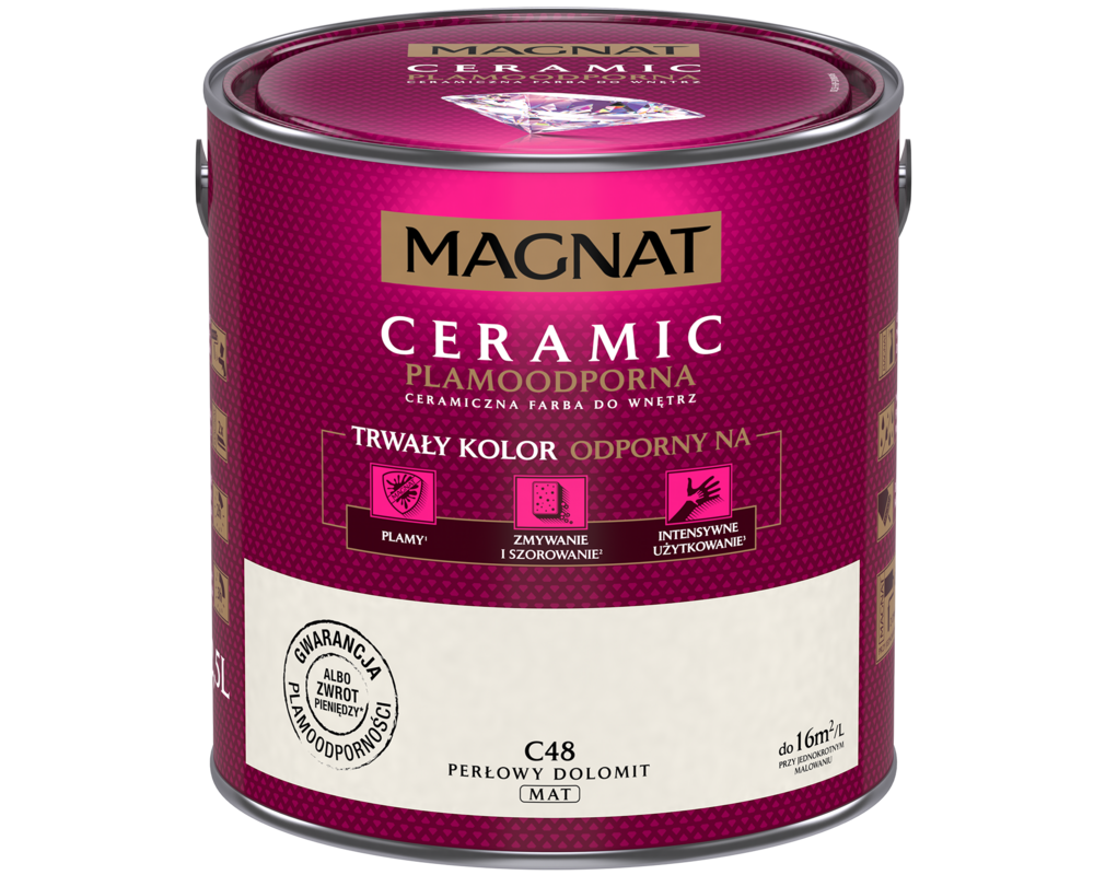 Farba ceramiczna perłowy dolomit C48 2,5 l Magnat