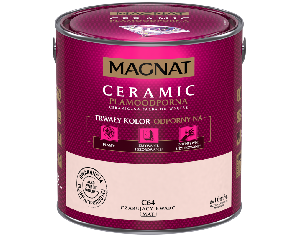 Farba ceramiczna czarujący kwarc C64 2,5 l Magnat