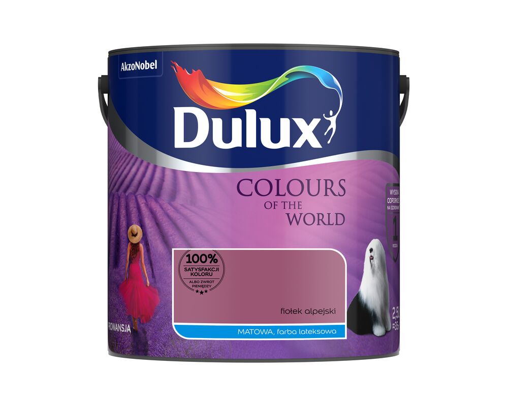Farba lateksowa Kolory Świata fiolek alpejski 2,5 l Dulux