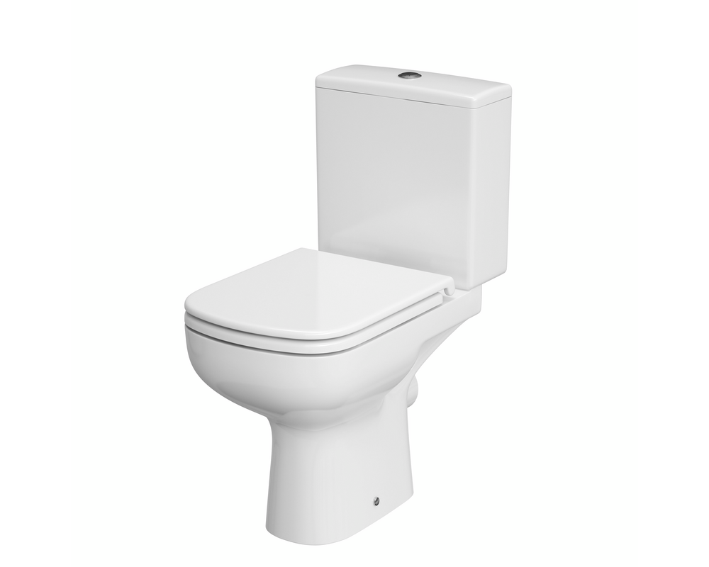 WC Kompakt Colour New bezkołnierzowy clean on 010 3/5 biały