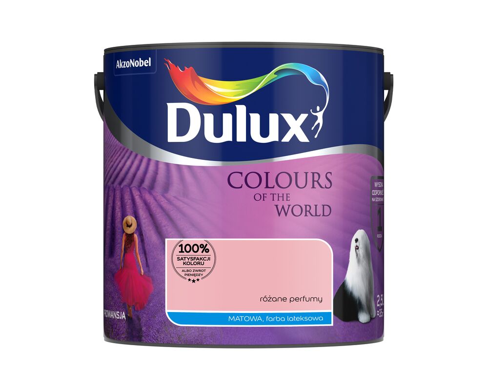 Farba lateksowa Kolory Świata różane perfumy 2,5 l Dulux