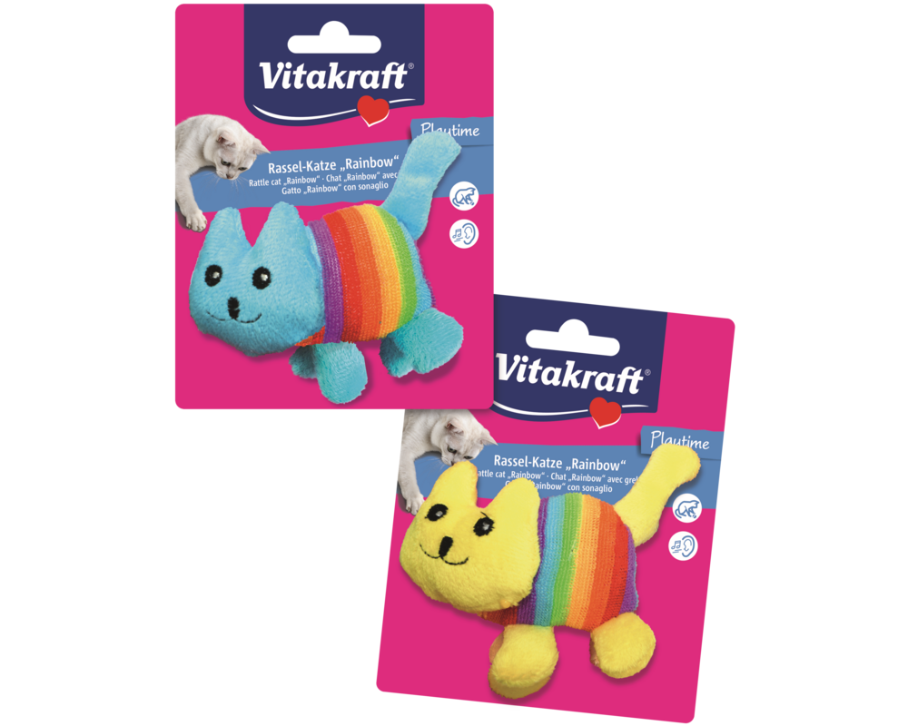 Zabawka dla kota kotek wypchany rainbow Vitakraft
