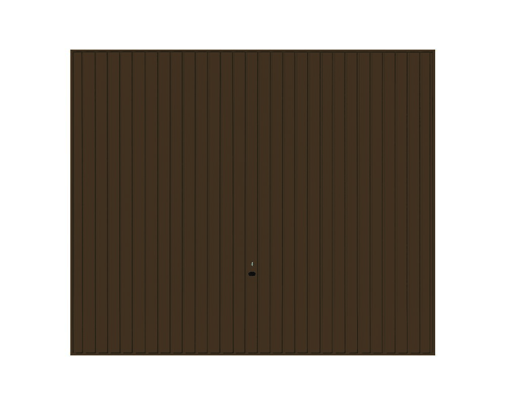 Brama garażowa uchylna GSL brązowa RAL 8028 2500 x 2125 mm