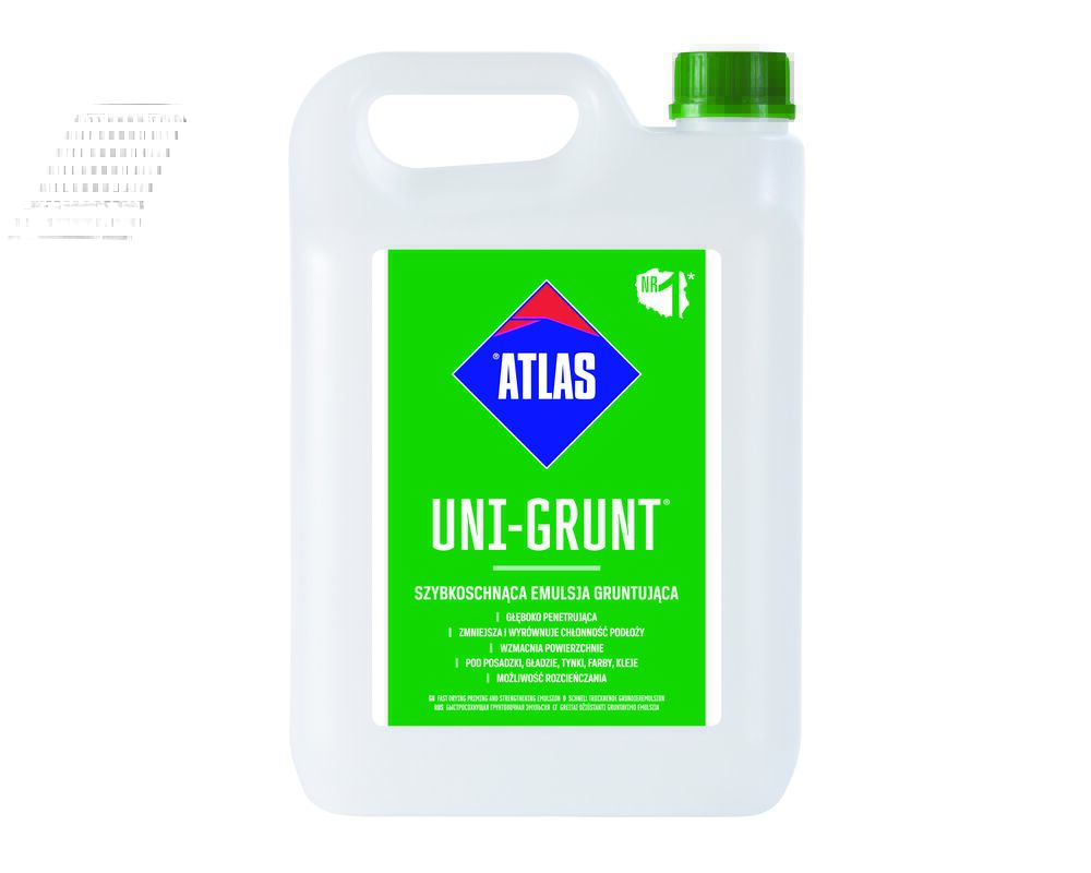 ATLAS UNI-GRUNT Szybkoschnąca emulsja gruntująca 5 kg