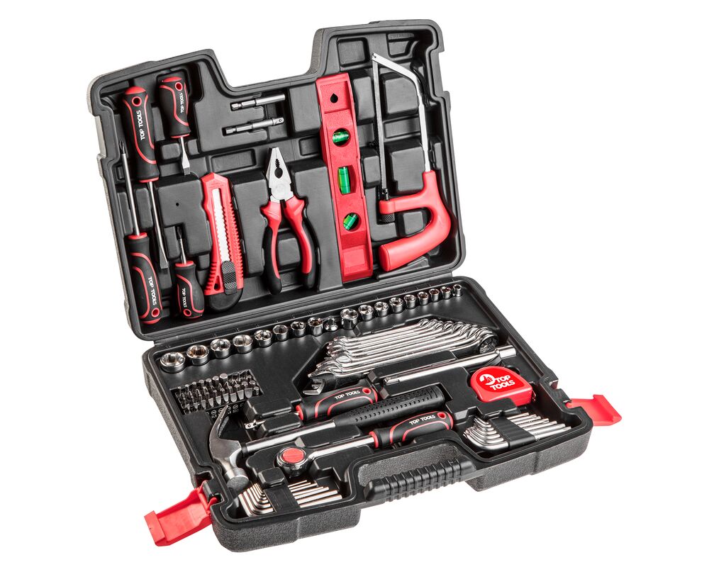 Zestaw narzędziowy 1/4", 3/8" 100 sztuk Top Tools