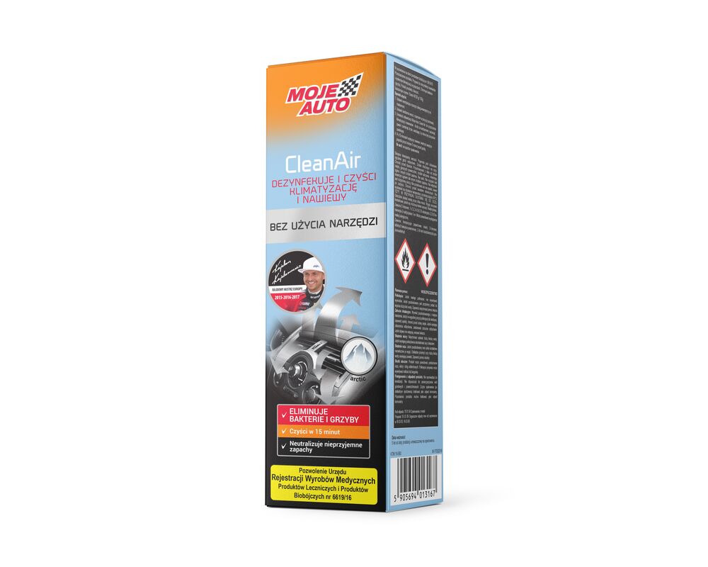 Odświeżacz klimatyzacji i nawiewów - CleanAir Arctic 150 ml MOJE AUTO