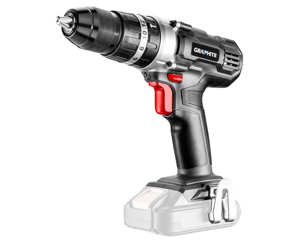 Wiertarko-wkrętarka akumulatorowa z udarem Energy+ 18 V Li-Ion uchwyt 13 mm bez akumulatora GRAPHITE