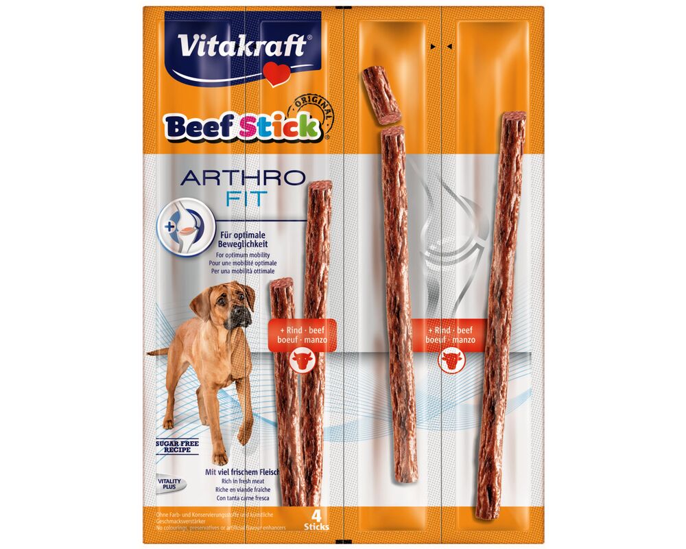Przysmak dla psa Beef Stick 4 sztuki Arthrofit wołowina Vitakraft