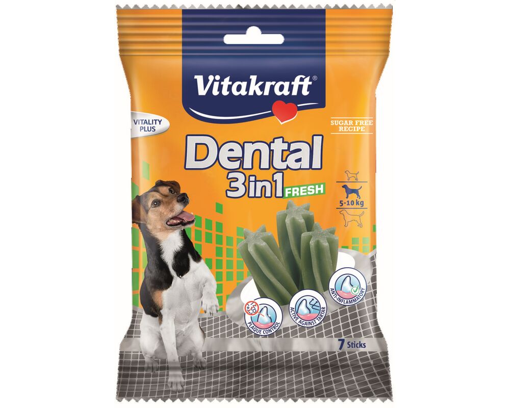 Przysmak dla psa Dental 3w1 Fresh S 120 g Vitakraft