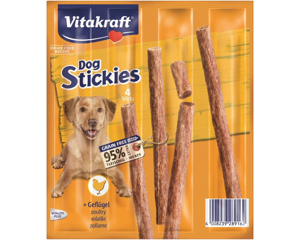 Przysmak dla psa Dog Stickies drób 4x11 g Vitakraft