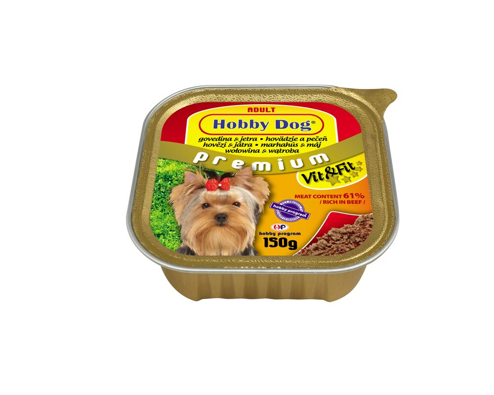 Karma dla psów Hobby Dog wołowina wątróbka 150 g Vitakraft